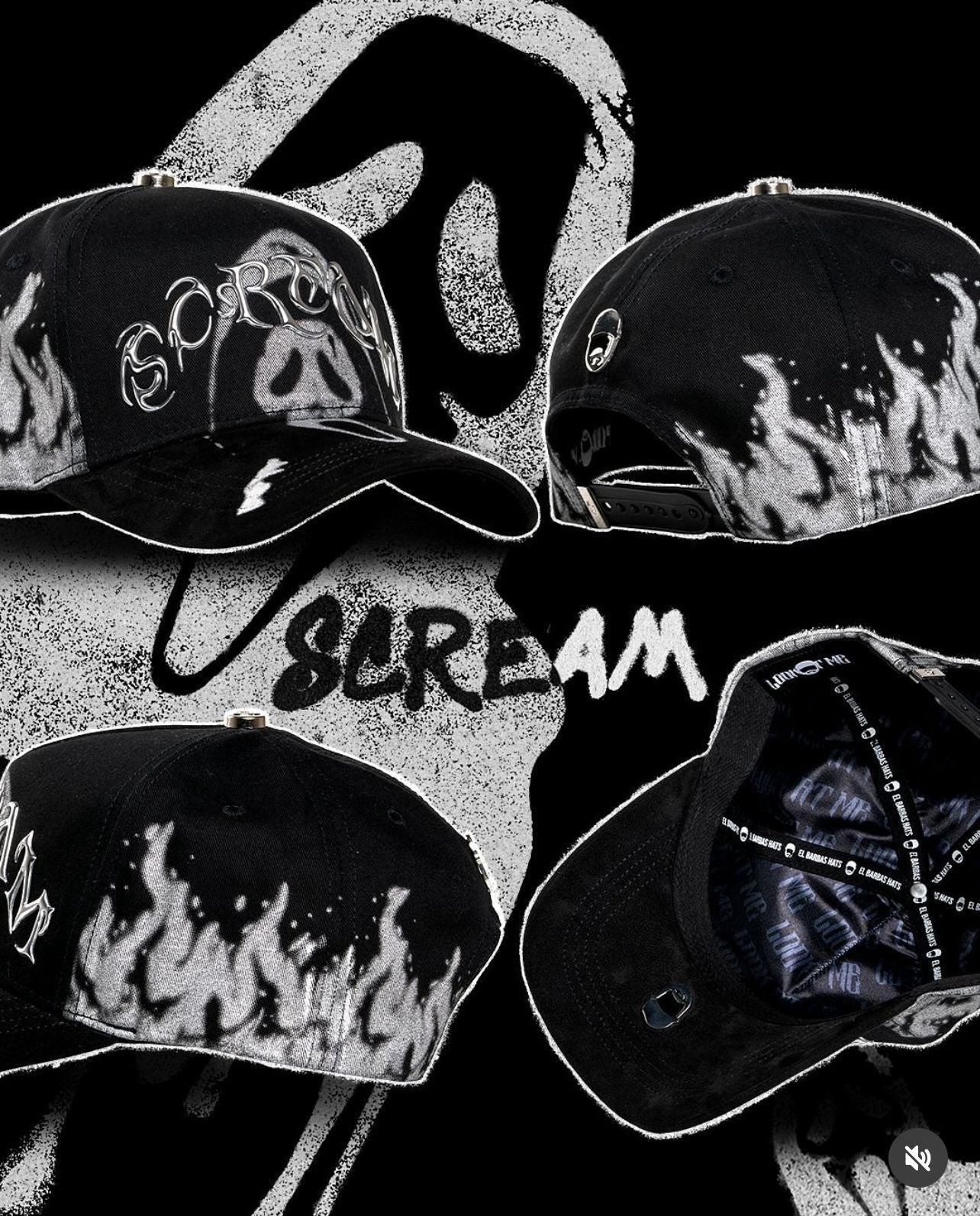 Barbas Hats “Scream” (PREVENTA)
